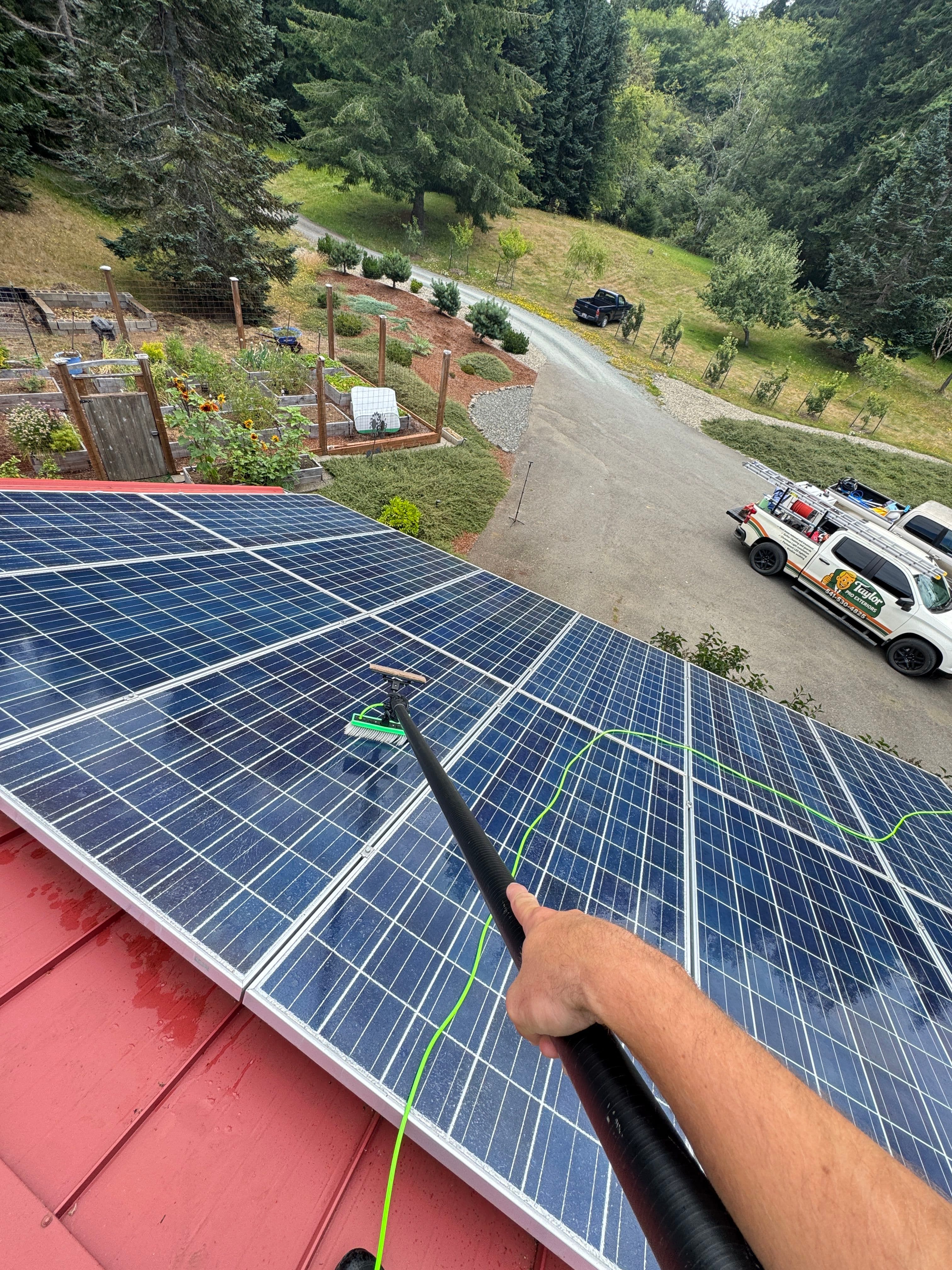 Project Full Exterior Clean and Solar Panel Service on the Oregon Coast image