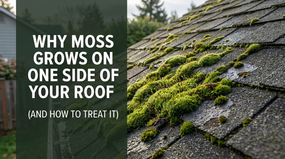 Why Moss Grows On One Side Of Your Roof (And How To Treat It) image